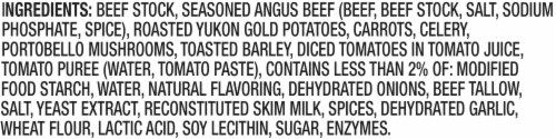 Campbell's Chunky Maxx Black Angus Beef with Potatoes Mushrooms & Toasted Barley Soup Perspective: left