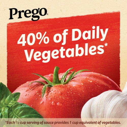 Prego Traditional No Sugar Added Pasta Sauce Perspective: left