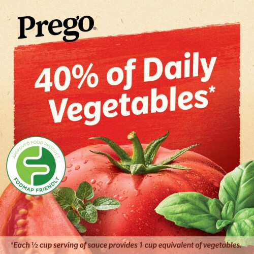 Prego Traditional Sensitive Recipe Low FODMAP Pasta Sauce Perspective: left