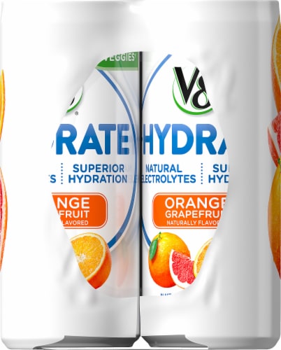 V8 +Hydrate Orange Grapefruit Juice Perspective: left