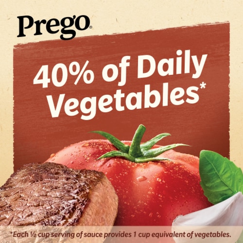 Prego® Italian Pasta Sauce Flavored With Meat Jar Perspective: left