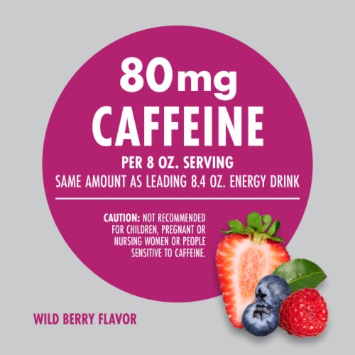 V8+® Wild Berry Energy Drink Multipack Cans Perspective: left