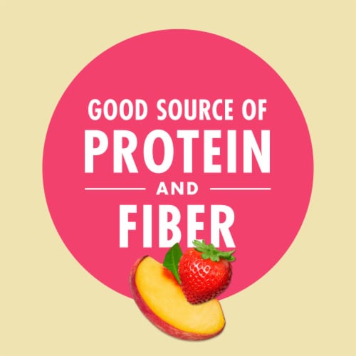 V8™ +Protein Peach Strawberry Plant-Based Protein Drink Perspective: left