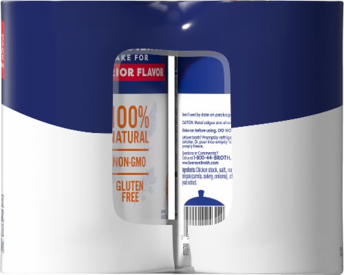 Swanson® 100% Natural Chicken Broth Perspective: left