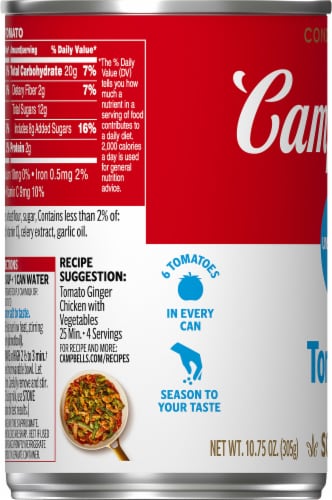 Campbell's® Condensed Unsalted Tomato Soup Perspective: left