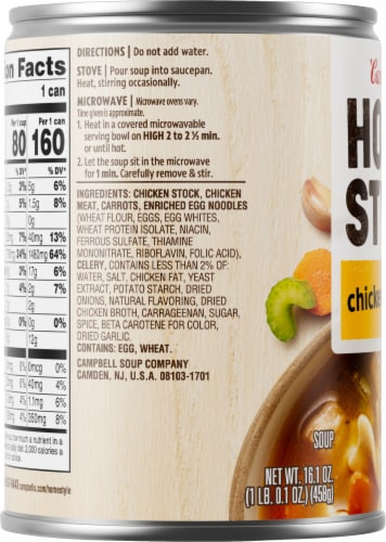 Campbell's® Homestyle™ Chicken Noodle Soup Perspective: left
