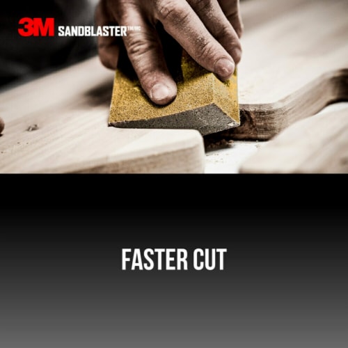 3M™ SandBlaster™ Advanced Sanding Sponge Perspective: left