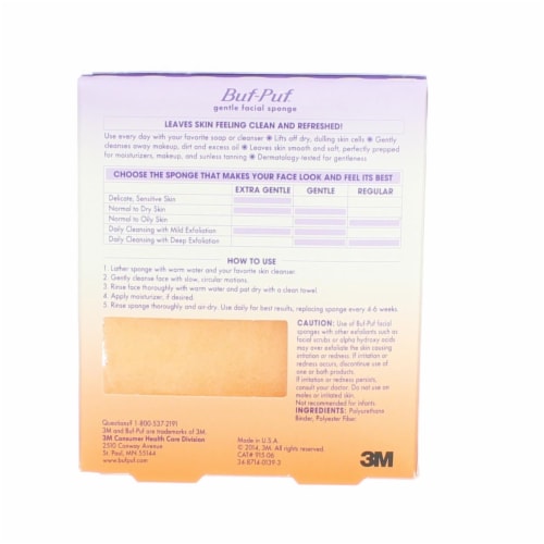 Buf-Puf Facial Sponge, Gentle Perspective: left