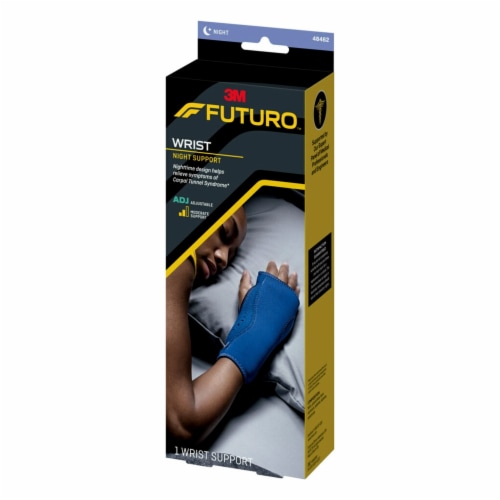 Futuro™ Adjustable Night Wrist Sleep Support - Navy Perspective: left
