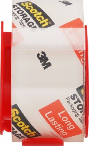 Scotch® Moving & Storage Clear Packaging Tape Perspective: left