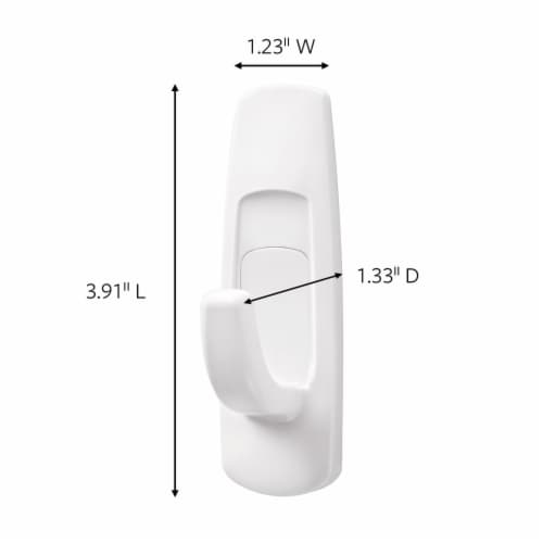 Command® Damage-Free Hanging Large Utility Hook Perspective: left