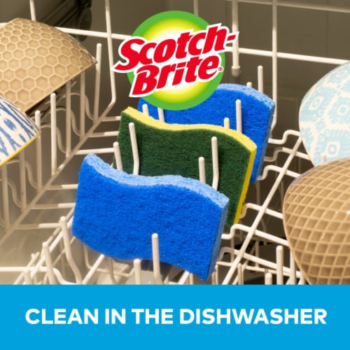 Scotch-Brite® Blue Non-Scratch Scrub Sponges Perspective: left
