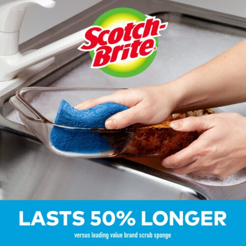 Scotch-Brite™ Non-Scratch Scrub Sponges Perspective: left