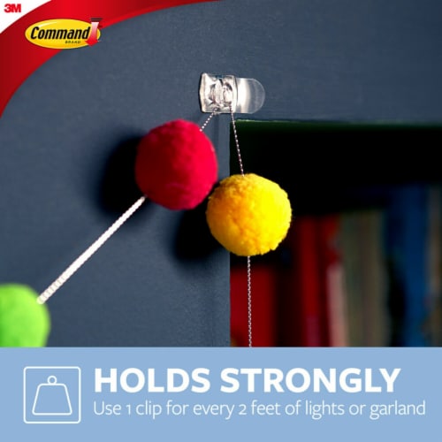 Command® Damage-Free Decorating Clips Value Pack - Clear Perspective: left