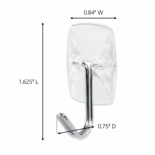 Command® Damage-Free Hanging Clear Utensil Hooks Perspective: left