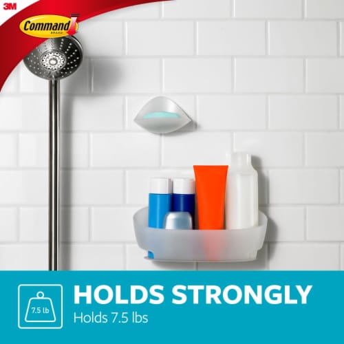 3M Command™ Bath Damage-Free Shower Caddy With Water Resistant Strip Perspective: left