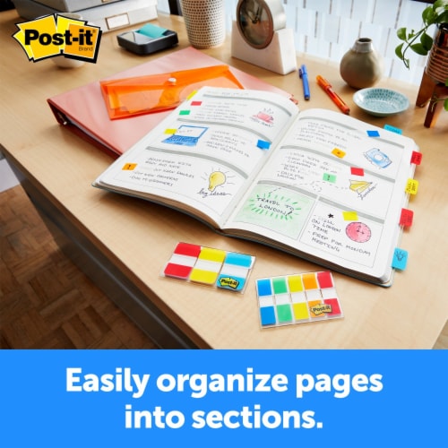 Post-it® Easy Dispenser Tabs - Multi-Color Perspective: left