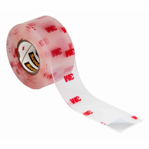Scotch® Double-Sided Clear Mounting Tape Perspective: left