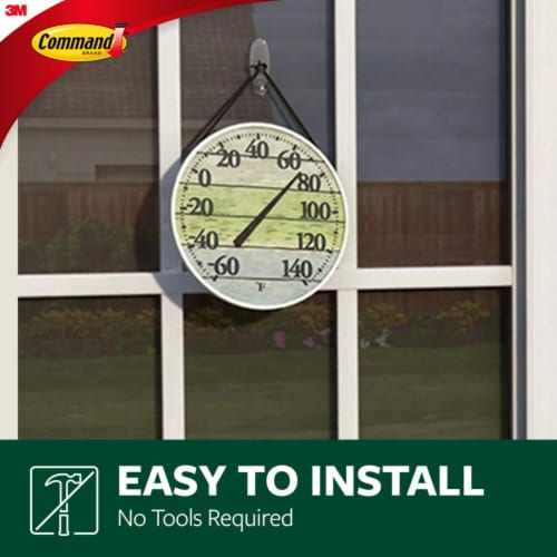 Command® Damage-Free Clear Medium Hanging Hooks Perspective: left