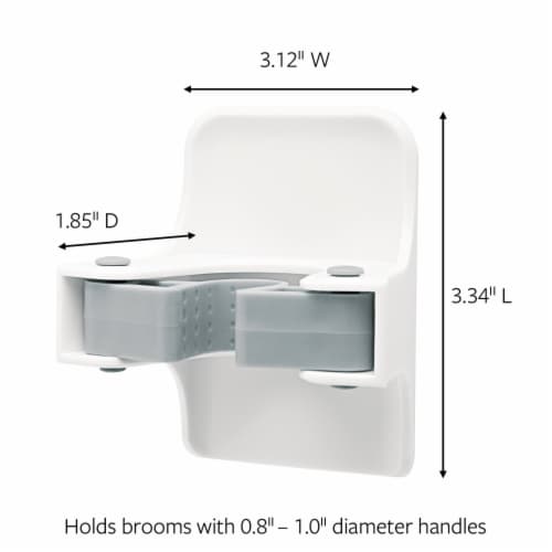 Command™ Damage-Free Hanging Broom Gripper Perspective: left