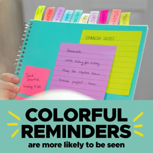 Post-it® Electric Glow Flags Perspective: left