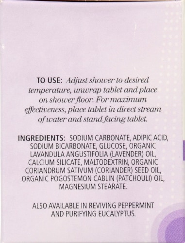 Aura Cacia® Relaxing Lavender Shower Tablets Perspective: left