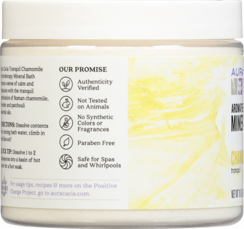 Aura Cacia® Chamomile Tranquil Aromatherapy Mineral Bath Perspective: left