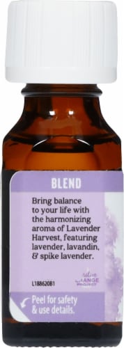 Aura Cacia® Lavender Harvest Essential Oil Perspective: left
