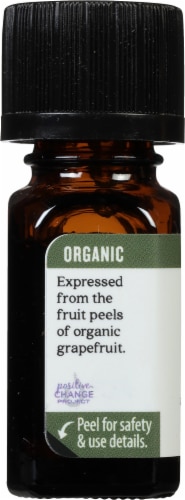 Aura Cacia Organic Grapefruit Oil Perspective: left