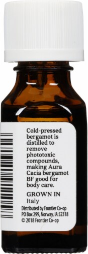 Aura Cacia® Organic Bergamot Essential Oil Perspective: left