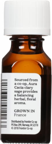 Aura Cacia Clary Sage Essential Oil Perspective: left