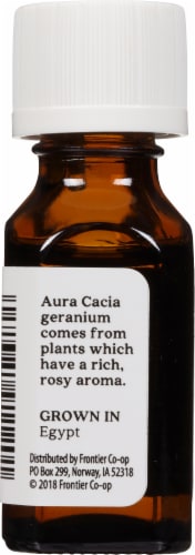 Aura Cacia Geranium Oil Perspective: left