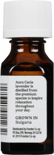 Aura Cacia Lavender Essential Oil Perspective: left