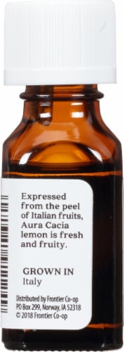 Aura Cacia® Lemon Essential Oil Perspective: left