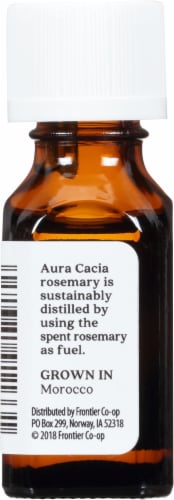 Aura Cacia Rosemary Essential Oil Perspective: left