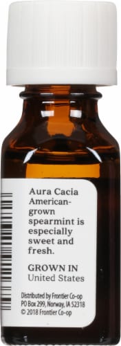 Aura Cacia Spearmint Essential Oil Perspective: left