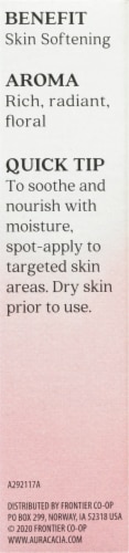 Aura Cacia Rose Silk Softening Essential Oil Blend Roll-On Perspective: left