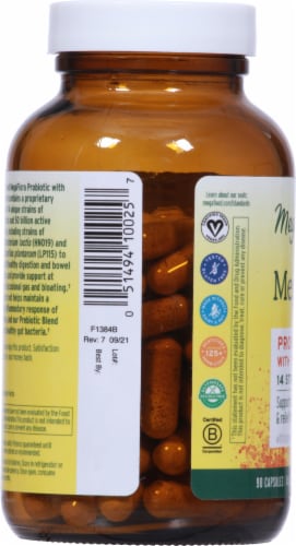 MegaFood MegaFlora® with Turmeric Perspective: left