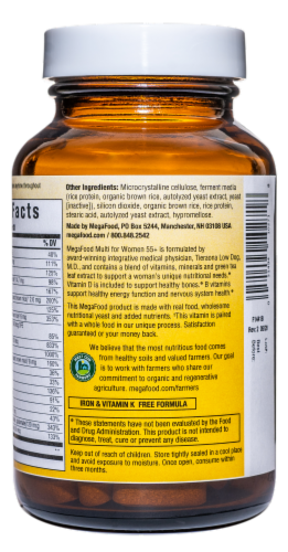 MegaFood®  Multi for Women 55+ Tablets Perspective: left