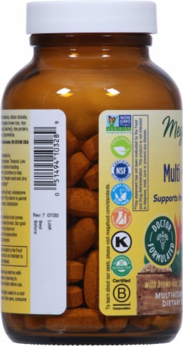 MegaFood Multi for Men 55+ Tablets Perspective: left