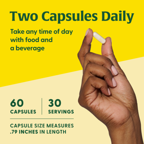 MegaFood® 300 mg Magnesium Capsules Perspective: left