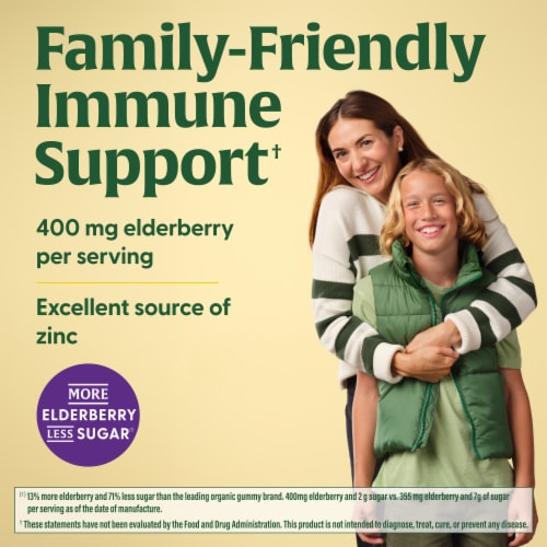 MegaFood Elderberry Immune Support Gummies Perspective: left