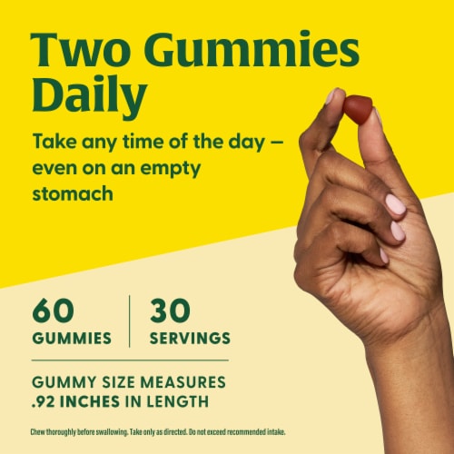 MegaFood Women's Tangerine Multi-Vitamin Gummies Perspective: left