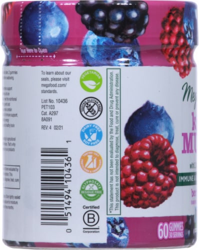 MegaFood® Kids Berrylicious Multi Gummies Perspective: left