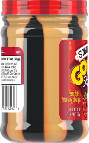 Smucker's® Goober® Peanut Butter & Strawberry Jelly Stripes Perspective: left