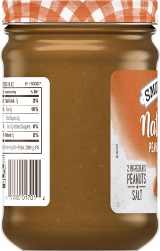 Smucker's Natural Chunky Peanut Butter Perspective: left