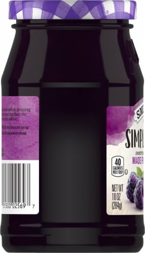 Smucker's® Simply Fruit® Seedless Black Raspberry Spread Perspective: left