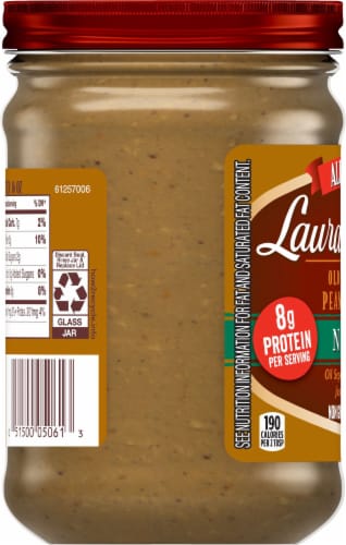 Laura Scudder's All Natural Nutty Old Fashioned Peanut Butter Perspective: left