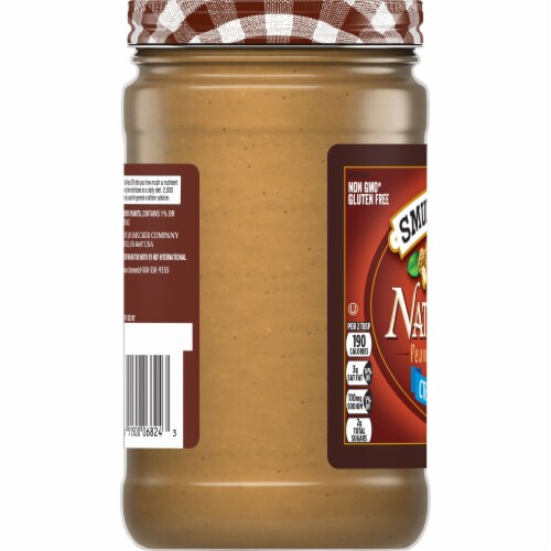 Smucker's Natural Creamy Peanut Butter Perspective: left