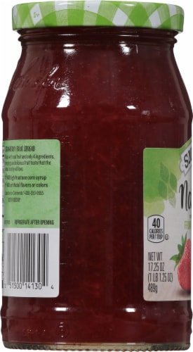 Smucker's Natural Strawberry Fruit Spread Perspective: left
